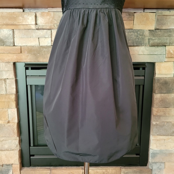 BCBG Max Azria beaded taffeta black party dress - Picture 4 of 15